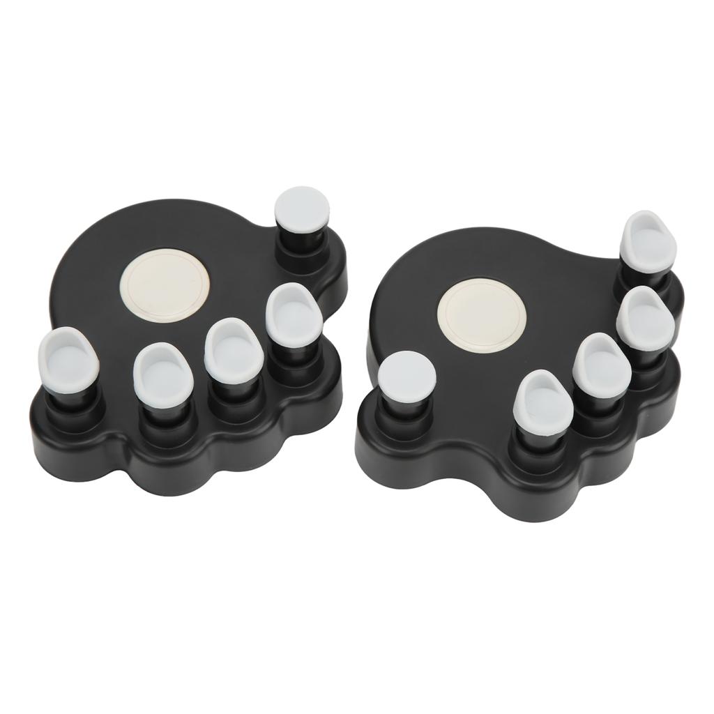 2PCS Piano Finger Exerciser Silicone Hand Grip Trainer Ergonomic Tension Strengthener