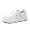 Korean Version of Thick-soled Heightened Soft-soled Mesh Casual Shoes 2025 Summer New Shoes Women's Board Shoes Versatile White Shoes