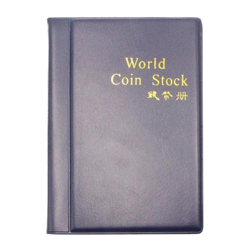 E1PC 60 Pockets Holder Album Money Storage Book Coin Collection Album