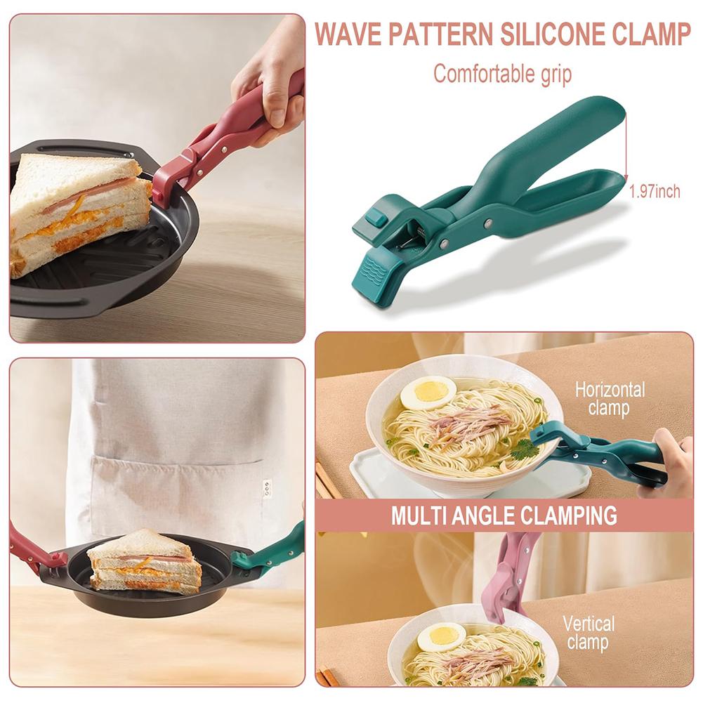 Multi-Function Anti-Scald Bowl Clip, Bowl Holders for Hot Food, Kitchen Anti-Scalding Anti-Slip Clips for Pots, Bowls, Plates