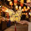 Cartoon Mid-Autumn Festival Lantern Glowing Lantern DIY Material Package Rabbit Lanterns  Chidlren