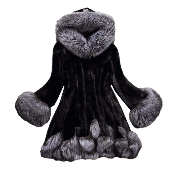 

Пальто с капюшоном из искусственного меха для женщин, с длинным рукавом, открытое спереди, флисовая куртка, зимняя теплая, с пушистой отделкой, пушистая верхняя одежда M чёрный