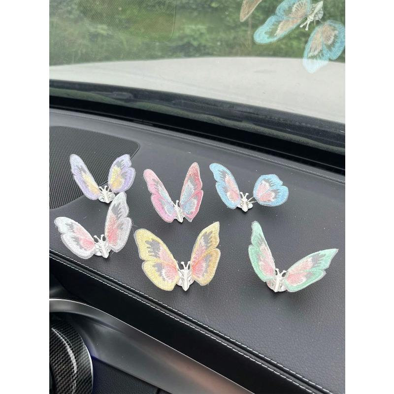 1pc Moving Butterfly Car Center Console Car Accessories Interior Decoration