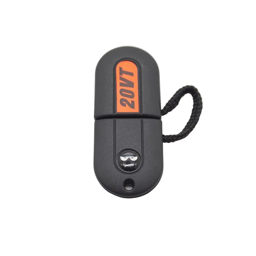 Xinyuexin New Smile Sticker Pill Key Shell Fob Fit for VW 16V VR6 TDI MK2 Golf G60 GT Key HU49 UncutBlade with LED LIGHTING KEY
