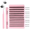 Thick Natural 120 Tufts False Eyelashes Set 8-16Mmdiy Segmented Single Tufts Curled Eyelashes