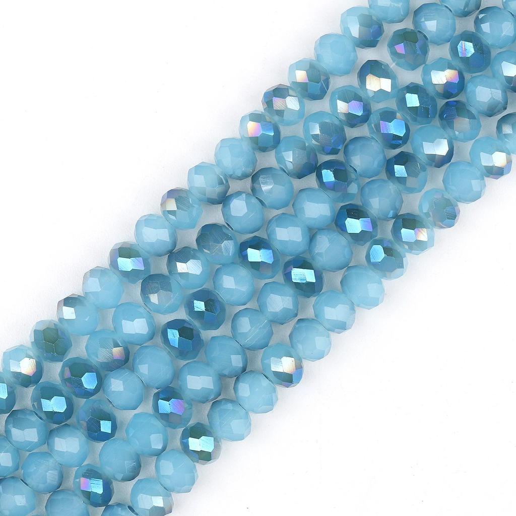 1 Stück 16 Stil AB klare Rondelle Österreich Kristallperlen facettierte tschechische Glasperlen lose Abstandsperlen für Schmuckherstellung DIY Armband Zubehör