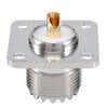 2Pcs PL259 Solder Cup Chassis Mount Connector SO239 RF Coax Adapter Flange Panel Coaxial Connector