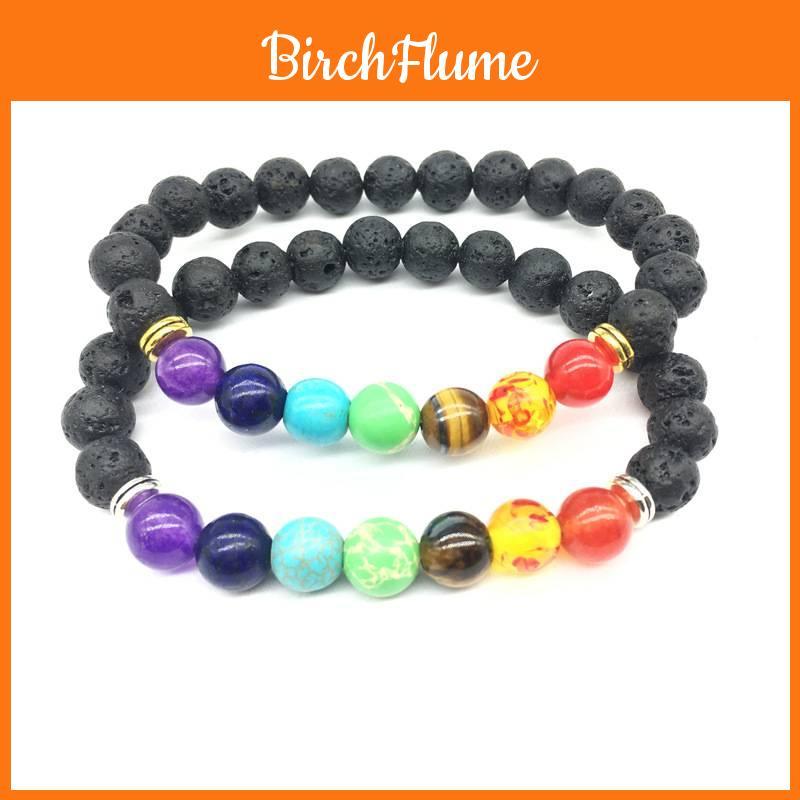 Stupendo Nuovo Braccialetto Yoga in Pietra Nera Sintetica 2020 con Colorato Design di Elefante