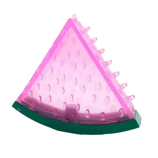 

Dog Cooling Chew Toy Summer Freezable Watermelon Lemon Pineapple Puppy Teething рожевий