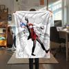 1PC Iruma kun Print Flannel Blanket, High quality Comfortable for All Seasons, Home Decor, Warmth and Comfort, Perfect for Christmas Gifts