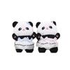 Keychain Plush Panda Pendant With Wearing A Gauze Skirt With A Bow Design