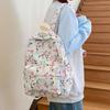 Schoolbag Small Fresh Backpack Women's 1011 New Sweet Casual Backpack High Value Floral Large Capacity Student Schoolbag