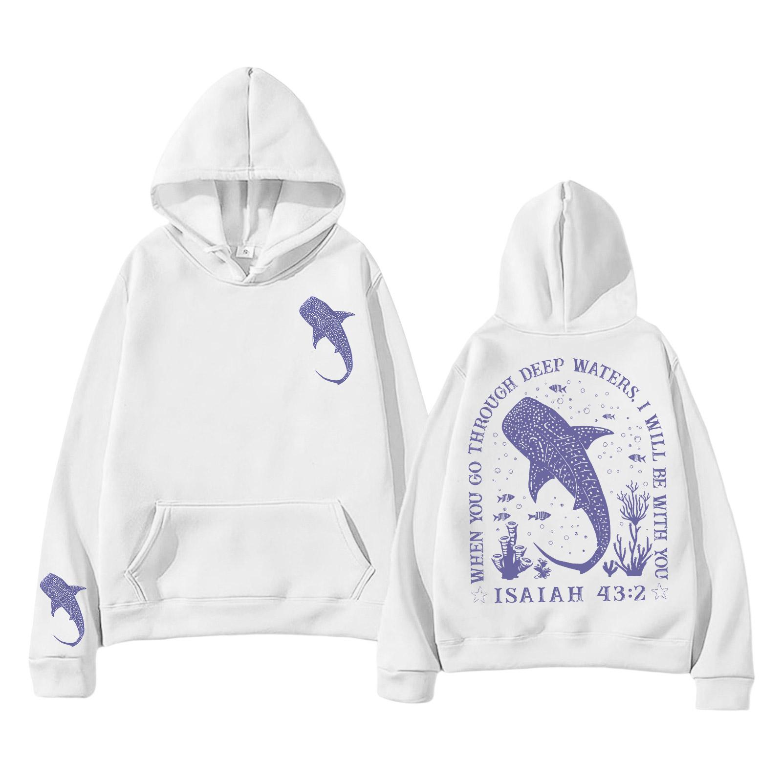 

Unisex Lightweight Long-Sleeved Pullover Hoodie With Pockets And Print XL білий