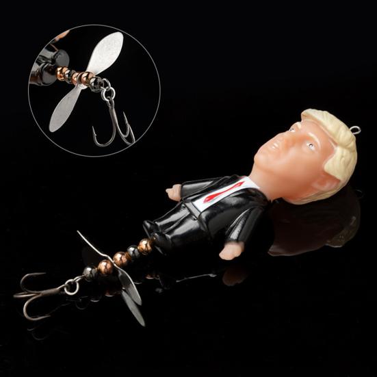 Señuelo de Pesca Giratorio con Anzuelo Triple Resistente al Desgarro Anti-Mordida Diseño Compacto Portátil Señuelo de Lentejuelas para Pesca de Superficie Señuelo Duro