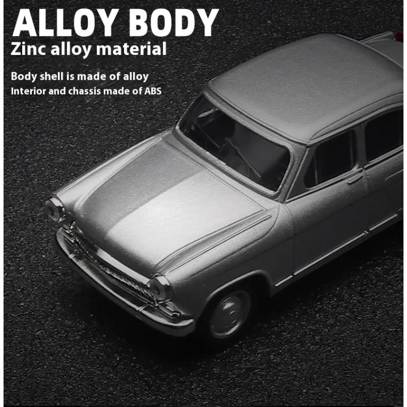 1/43 Scale Volga GAZ-21 Alloy Car Model Diecast Metal Toy Car Model Simulation Collect Hobby Gifts Classic Vehicle Desktop Decorations