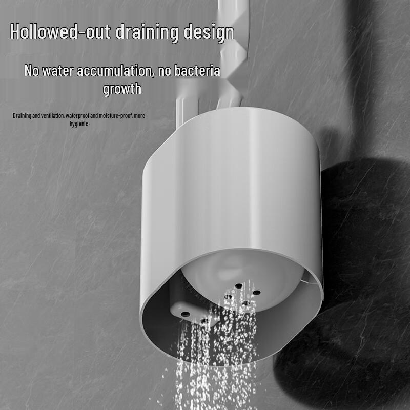 Long Handle Soft Bristle Toilet Brush with Base