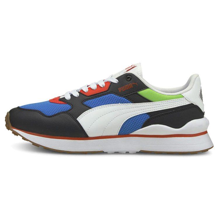 Puma R78 Futr Low Top Running Shoes Black/White/Blue 374895-13