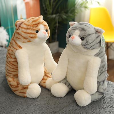 25/42/50cm Simülasyon Kedi Peluş Yastıklar Yumuşak Doldurulmuş Hayvanlar Yastık Kanepe Dekor Karikatür Peluş Oyuncaklar Çocuklar Çocuklar İçin Hediye