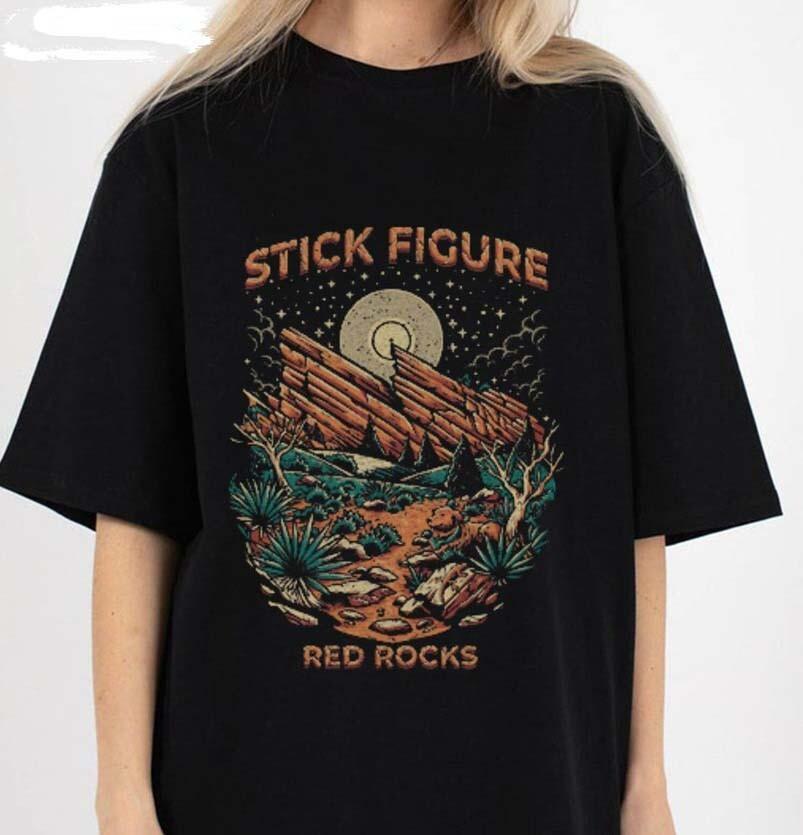 

Red Rocks Stick Figure Black 100% Cotton Full Size Unisex BL629 Unisex T-Shirt XL