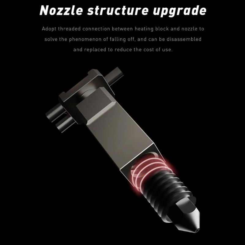 For B Hotend Assembly with Removable Hardened Steel Nozzles Hotend for B X1C Series 3D Printers