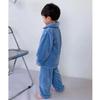 Cozy Coral Fleece Pajamas Set for Kids - Flannel Homewear for Winter