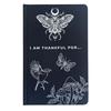 Black Gratitude Journal with Silver Lining – 120 pages – I am Thankful For