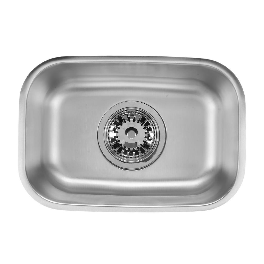 RV Sink Stainless Steel Mini Single Bowl RV Sink Wash Basin for Cars Boats RVs Yachts 12.6x8.66x4.72 in