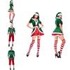 Adjustable And Durable Couple's Elf Cosplay Costume For Holiday Gatherings