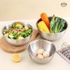 3pcs Stainless Steel Mixing Bowl Set, Used for Cooking, Baking, and Serving, Kitchen/mixing Bowl, Measuring Cup for Baking