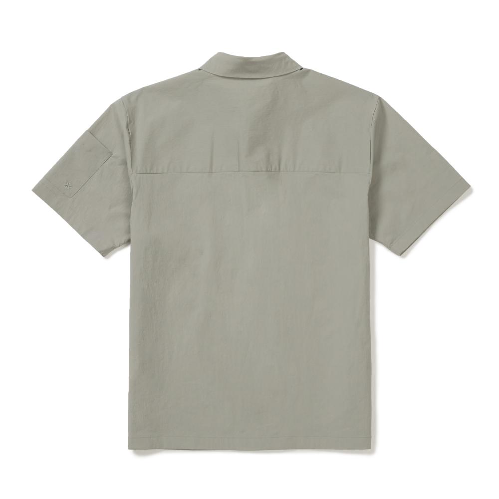 [Snowpeak] Route Short Sleeve Shirt Gray (S26MMRSH62)