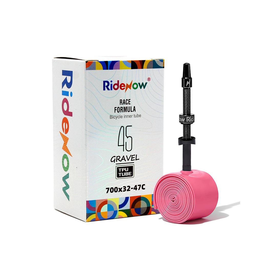 Ridenow New Models Metal Nozzle Tpu Inner Tube 29Inch 700x32-47c Tube External Thread Gravel 45g Bike Tyre MTB Road Bike Tube Presta Valve