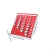 Bolt and Nut Thread Gauge Aluminum Alloy with Ruler PrecisionCut Size for