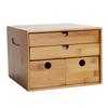 Full Bamboo Tea Box Puerh Tea Cake Box Simple Storage Organizer Multi-layer Tea Leaf Boxes Home Gift