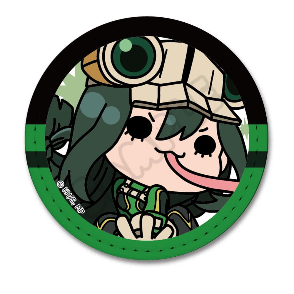 

TV Anime Hero 4th Edition Leather Badge M NB My Academia [Asui Tsuyu] Everyone s Mochocho!