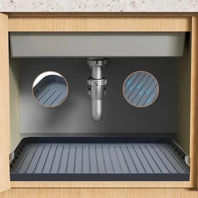 Tappetino Sottolavello Durevole Impermeabile Vassoio Antigoccia Fodera Per Mobili Da Cucina Bagno Soluzione Portaoggetti Facile Da Pulire