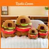 Plush Adorable Capybara Toy Burger Cartoon Girl Sleep Companion Gift Birthday