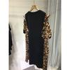 Women's Fashion Casual Summer Spring Leopard Print 1/2 Sleeves O-Neck Blouses & Shirts