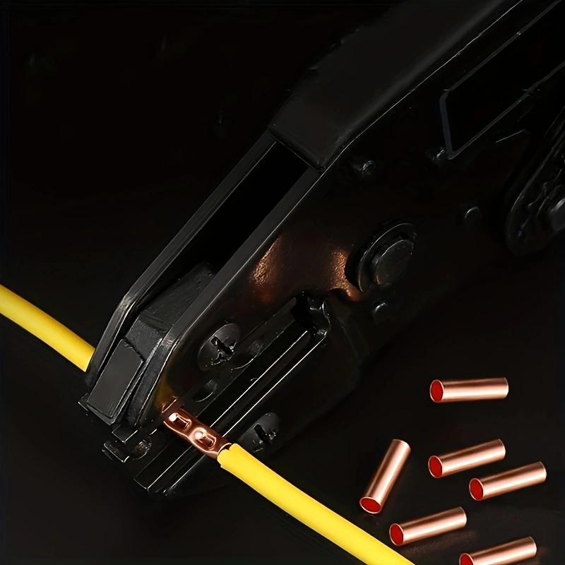 100Pcs Copper Ring Terminal Wire Crimp Connector Bare Cable Battery Terminals Soldered Connectors