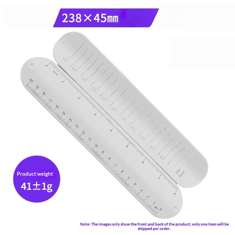 New New 1Pcs Waterproof Erasable With Scale Silicone  Wristband Reusable Writeable To-do List Wrist Strap For Forgetful Elderly