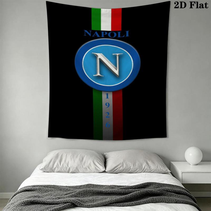 Napoli Wall Tapestry Aesthetic Wall Hanging Printed Fabric Blanket Decorative Tapestries for Bedroom Living Room Home Decor
