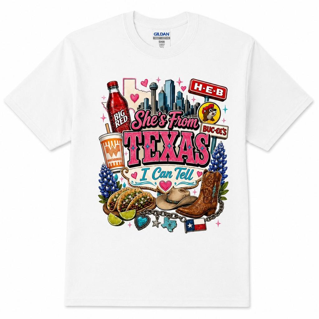 Retro Texas Native Southern Charm Cowgirl Trendy Graphic Cotton Unisex Tee
