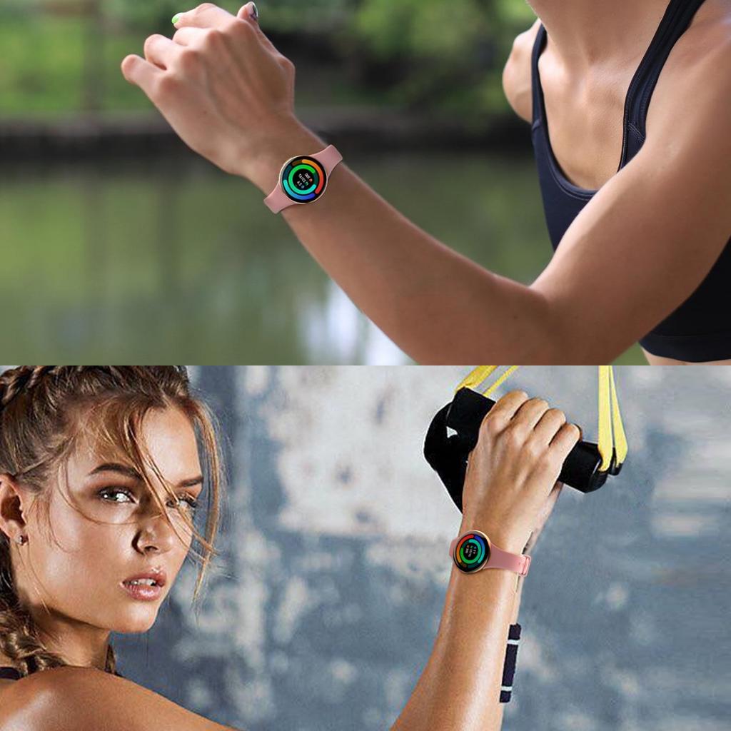 Rainbuvvy DM75 damski inteligentny zegarek połączenie Bluetooth tętno monitorowanie snu monitor zdrowia wykwintny zegarek z naszyjnikiem typu Halter