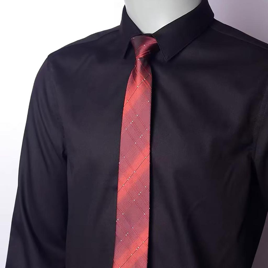 [Love Room] One-Touch Men's Business Tie, Zip-Type Easy Tie, 5-Second Attachment, Suitable for Formal Occasions Such As Weddings, Funerals, Entrance
