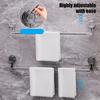 Suction Cup Towel Bar Extendable Towel Holder Stainless Steel Adjustable Wall Mount Towel Rack for Bathroom Kitchen Storage