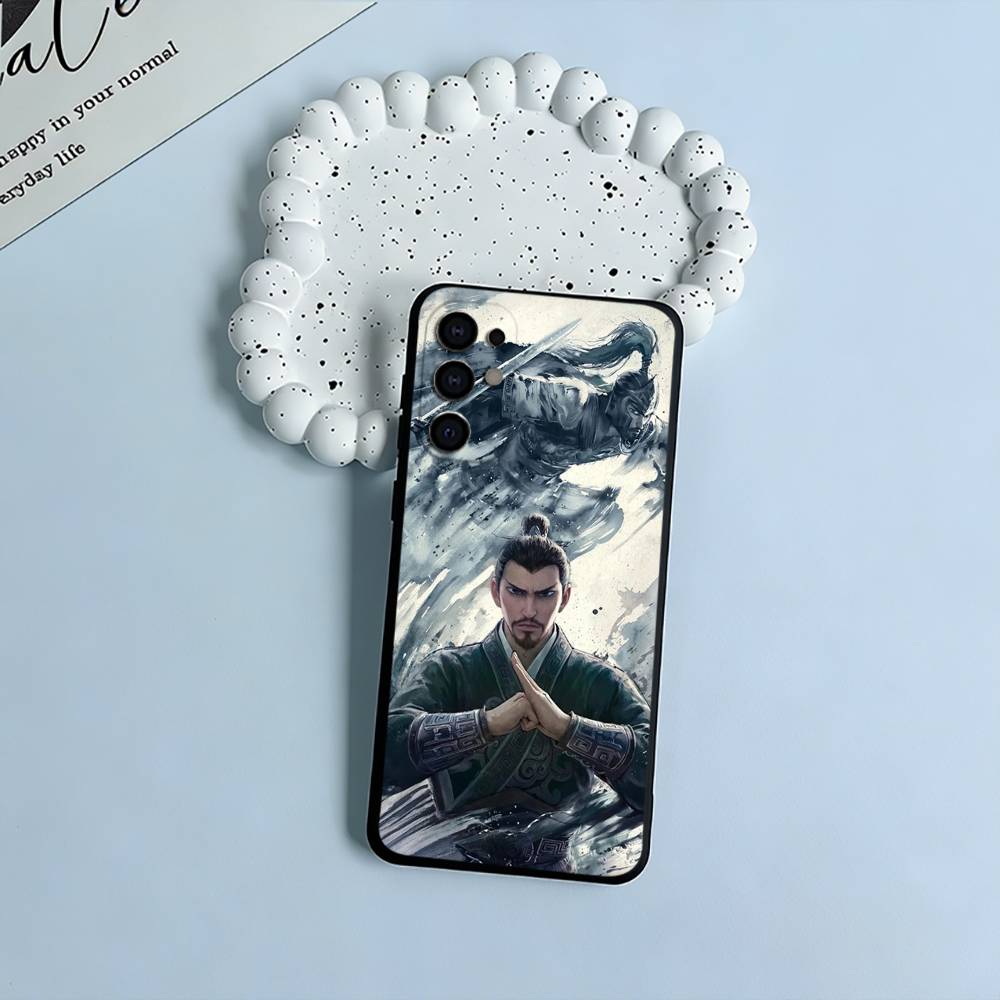 N-Z-Ne-zha Hot anime Black Soft Silicone Phone Case for Samsung S25, S24, S21, S22, S23, S30, Ultra, S20, Plus, FE, Lite