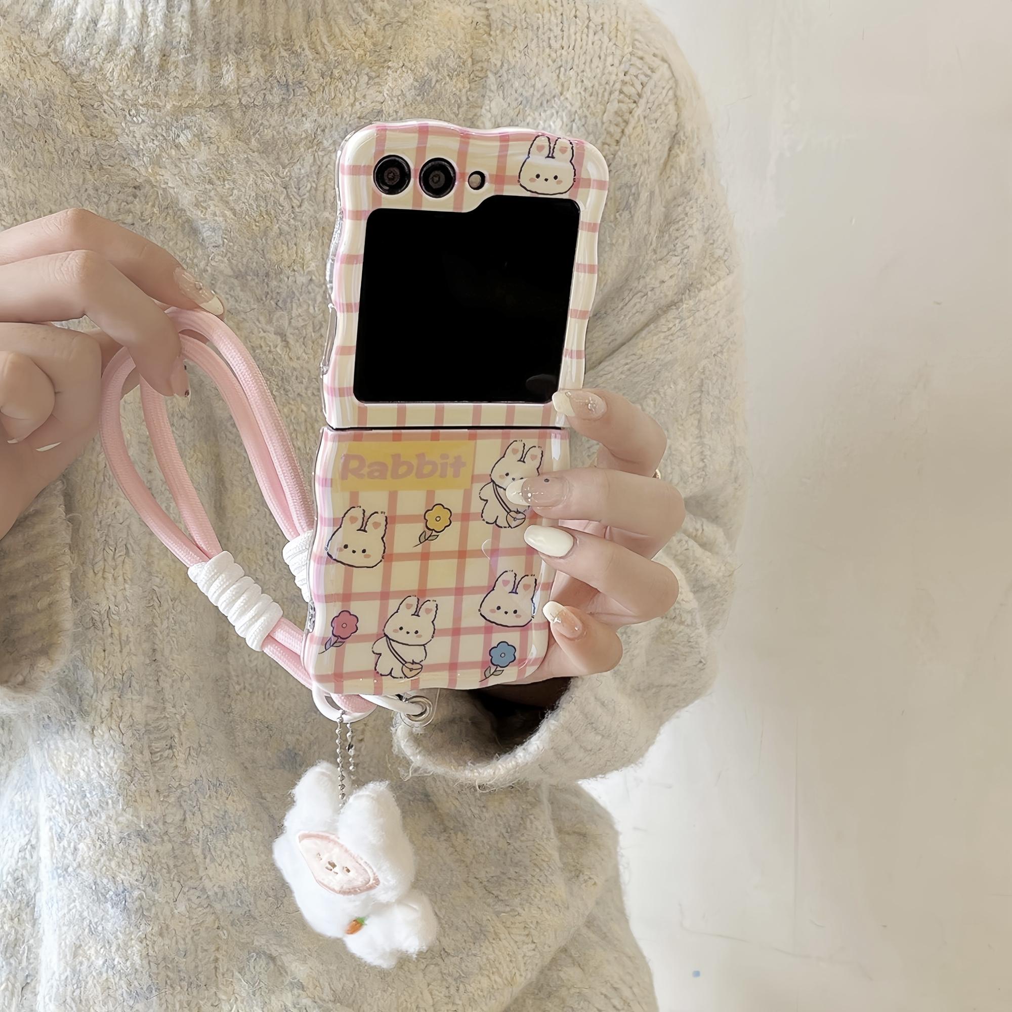 

TPU Phone Case for Samsung Galaxy Z Flip5 5G Shell Blu-ray IMD Adorable Pattern Cover Rabbit