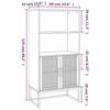 VidaXL Highboard 60x35x125 Cm Engineered Wood, Buffet, Storage Furniture, Cupboard, Cabinet, Living Room Furniture, Furniture 352135