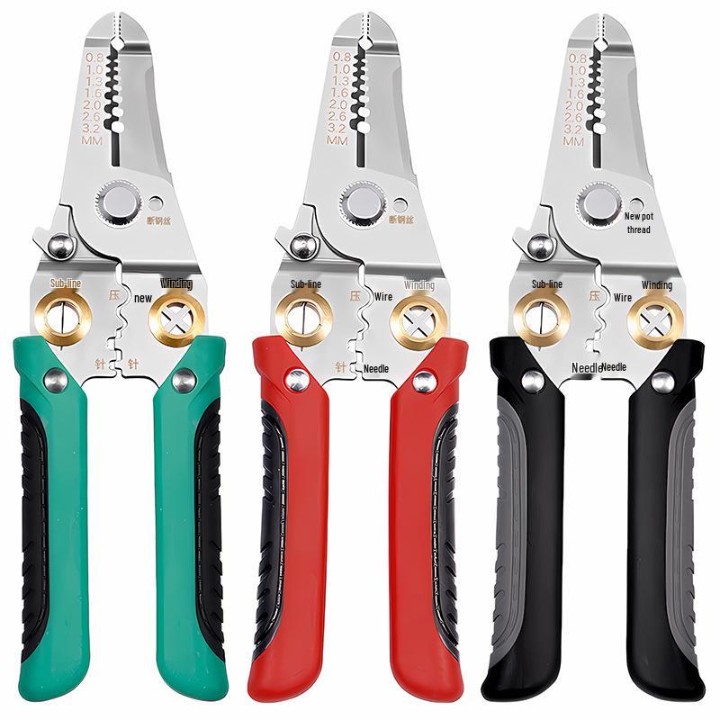 Stainless Steel Multifunction Electrician Wire Stripper and Crimping Pliers
