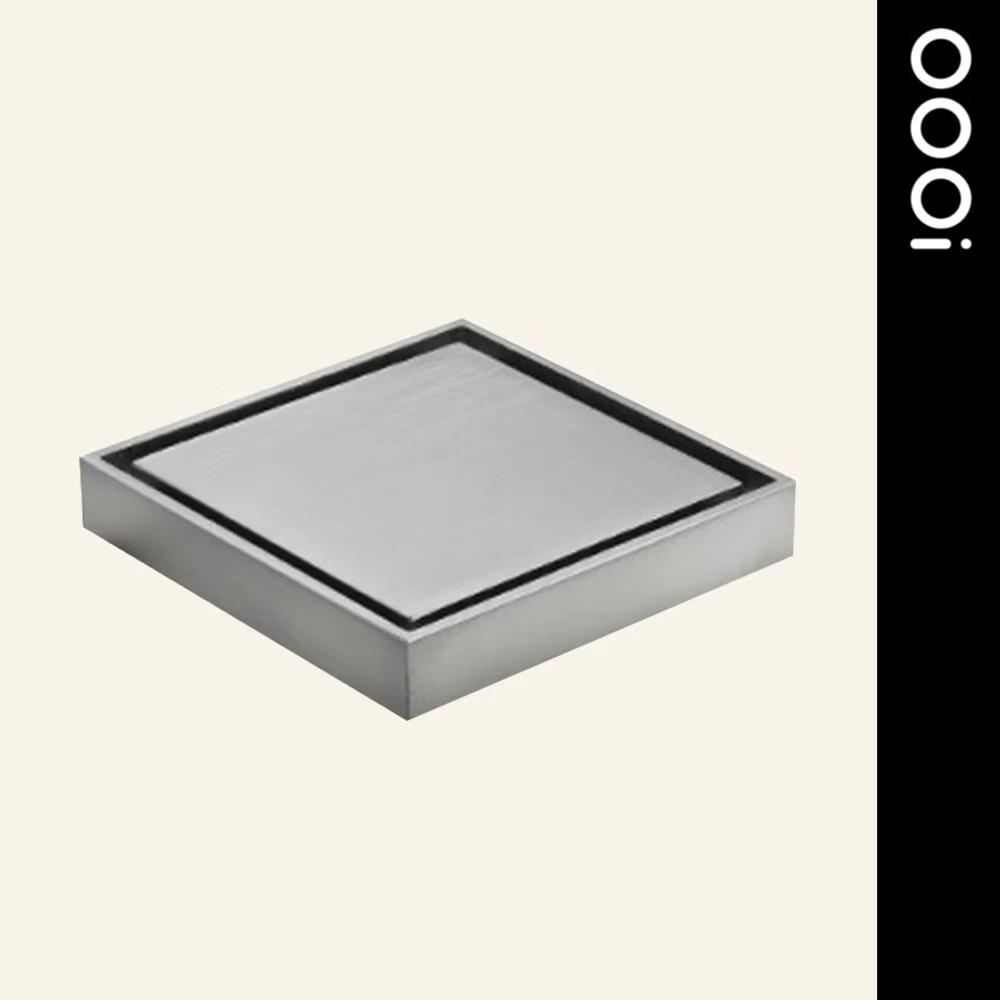 /ODM Custom Bathroom Shower Room Square Brass Brushed Nickel Floor Drainer Insert Floor Drain (as the picture,Brass)