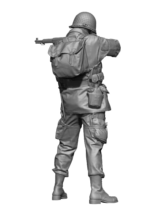 H3 Model World War II US Army Airborne Soldiers Supporting Fire 1944 Resin Kit HS90027 1/9